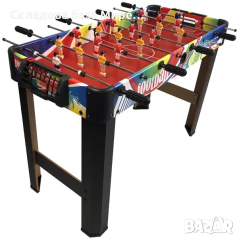 Футболна джага, Метал и дърво,8 реда играчи  98х42х63 сантиметра, снимка 1