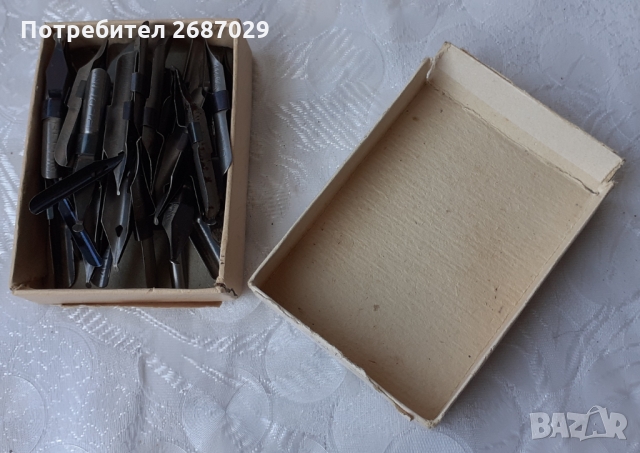 Кутия с пера писци за перодръжка писалка, снимка 3 - Антикварни и старинни предмети - 36097318