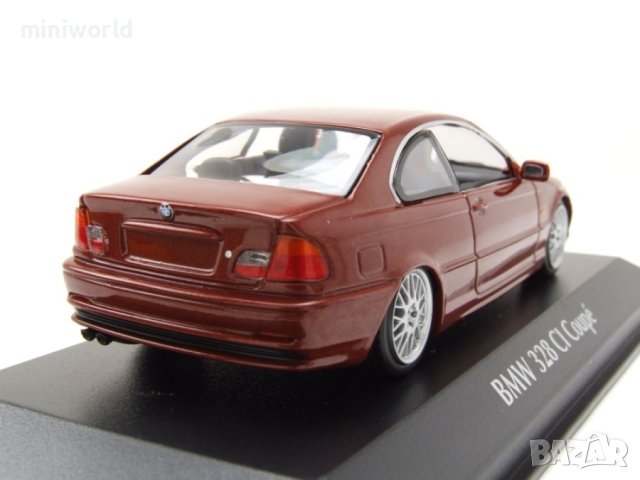 BMW 3er E46 Coupe 1999 - мащаб 1:43 на Maxichamps моделът е нов в PVC дисплей-кейс, снимка 2 - Колекции - 44475169