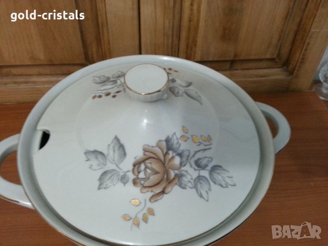 Стар български порцелан супник, снимка 2 - Антикварни и старинни предмети - 34177018