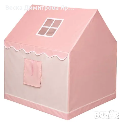 Розова детска палатка къща за стая, снимка 7 - Играчки за стая - 55832773