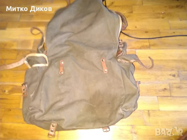 Брезентова раничка от соца №11 38х33см, снимка 6 - Екипировка - 51008099