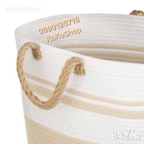 Кош за пране-Ø42x55 см./кош за дрехи, снимка 2 - Други - 50321976