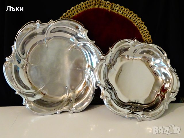 Посребрена фруктиера,съд за сервиране 26 см. , снимка 5 - Аксесоари за кухня - 42626206