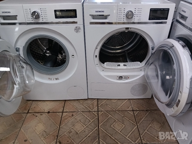 Комплект пералня и сушилня Сименс Siemens IQ 890 A+++ Made in Germany Гаранция!, снимка 9 - Перални - 51764057