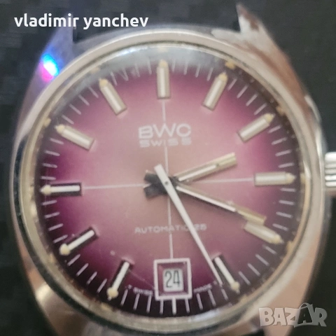 часовник автомат BWC swlss made, снимка 3 - Мъжки - 50631350