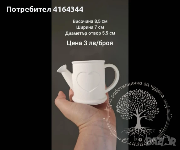 Отливки от керамична смес за свещи и декорации, снимка 2 - Други - 50736490