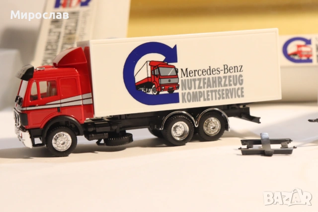 ALBEDO H0 1/87 MERCEDES BENZ ВЛЕКАЧ КАМИОН МОДЕЛ КОЛИЧКА, снимка 4 - Колекции - 53669798