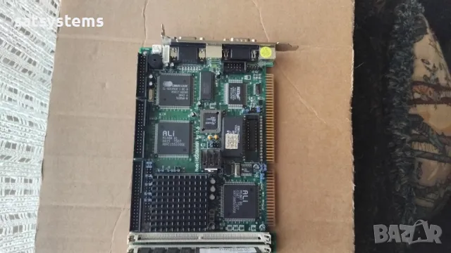 HS-5X86HVGA REV:1.6 ICP Board ISA Slot Industrial Motherboard CPU+RAM, снимка 6 - Дънни платки - 49942647