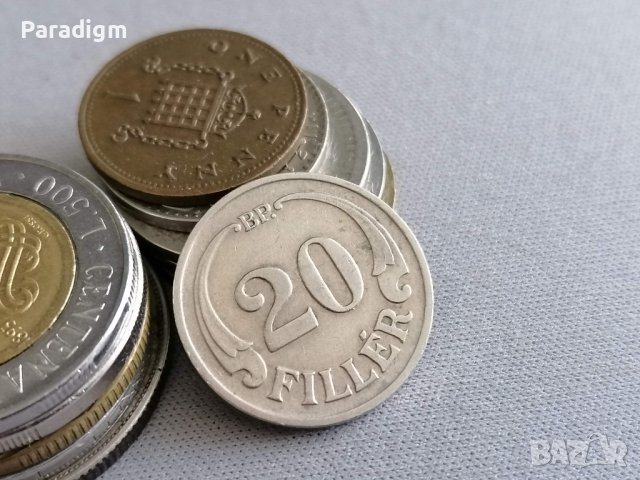Монета - Унгария - 20 филера | 1938г., снимка 1 - Нумизматика и бонистика - 40954449
