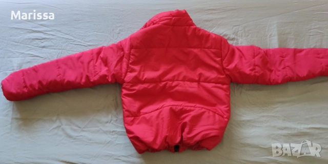Дамско зимно пухено яке червено – много запазено, снимка 6 - Якета - 53765223