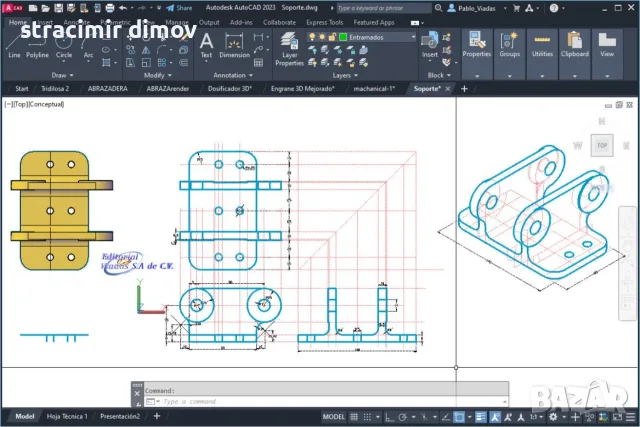 Изработка на 2D чертежи и 3D модели – AutoCAD и SolidWorks, снимка 4 - Други услуги - 55990240