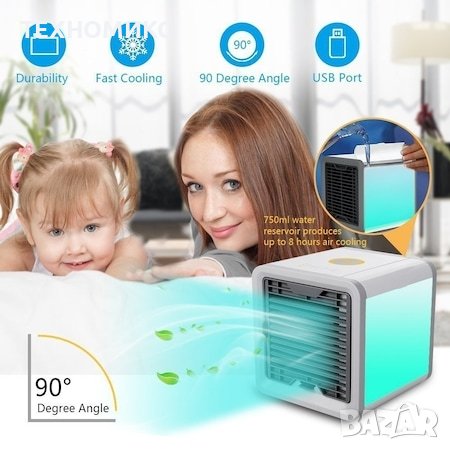 
Преносим охладител за въздух с вода с 7 цветна LED светлина 
, снимка 10 - Климатици - 41495249