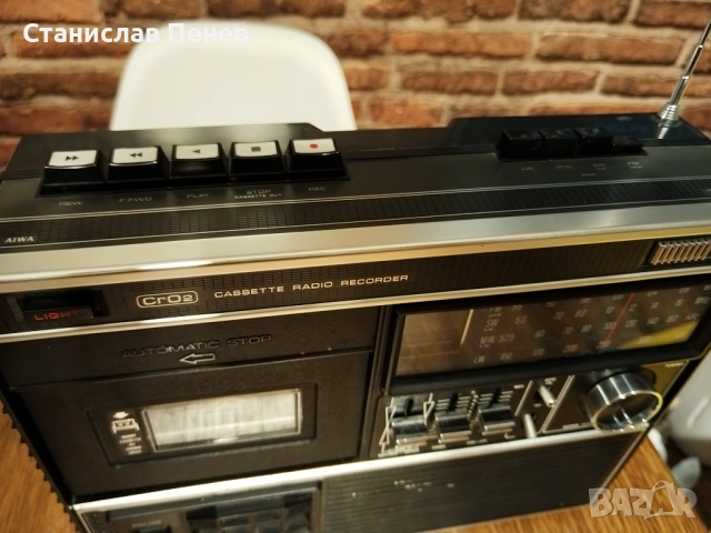 Aiwa TPR-220 Vintage Cassette Radio Recordet, снимка 3 - Ресийвъри, усилватели, смесителни пултове - 53418225