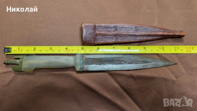 Щик, нож, кама Африка Африкански кинжал, снимка 3 - Антикварни и старинни предмети - 53175269