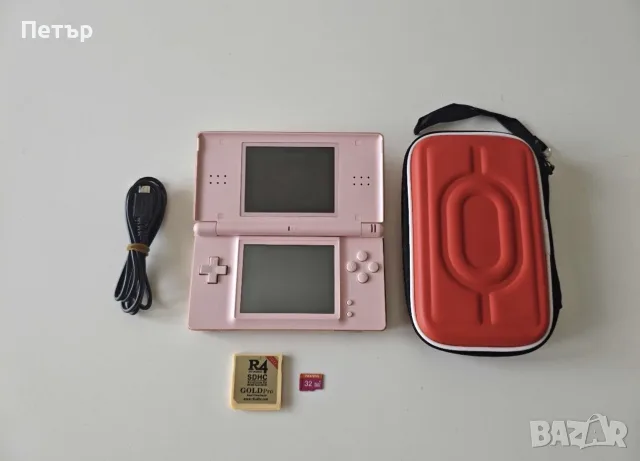Nintendo DS Lite Розов + R4 Card + SD Card