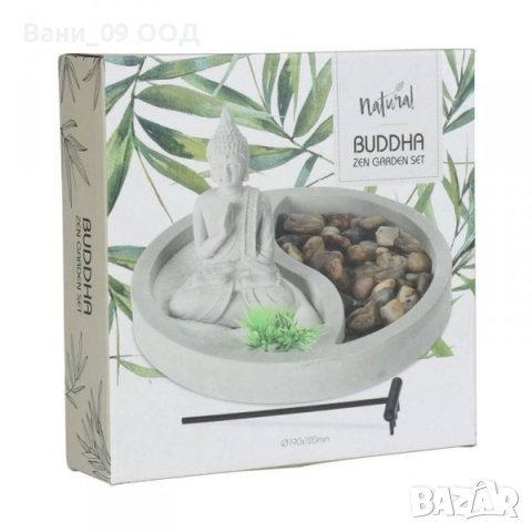 Мини дзен градинка с Буда, снимка 4 - Декорация за дома - 40935848