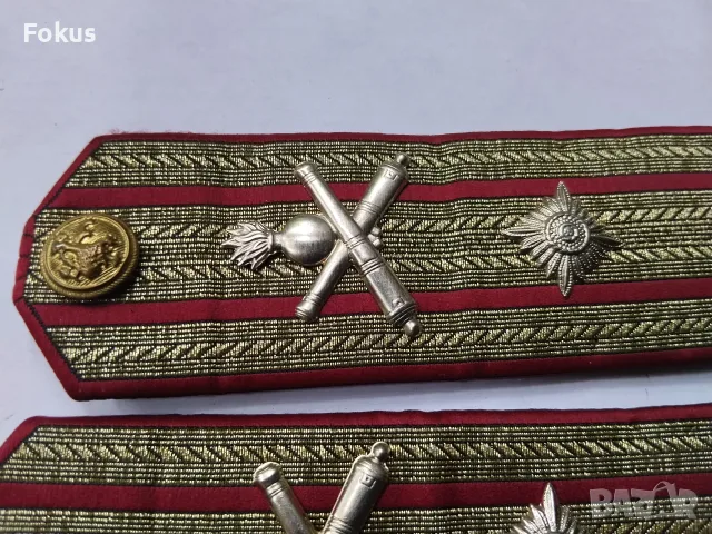 Стари офицерски пагони Българска Армия, снимка 3 - Антикварни и старинни предмети - 55791999