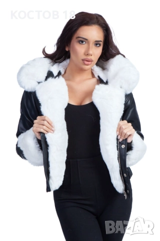 Дамско   кожено яке - 4260, снимка 15 - Якета - 52136538