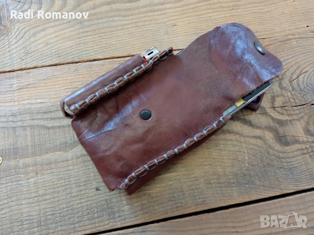 Ръчно изработена кожена табакера , снимка 4 - Други - 42129759