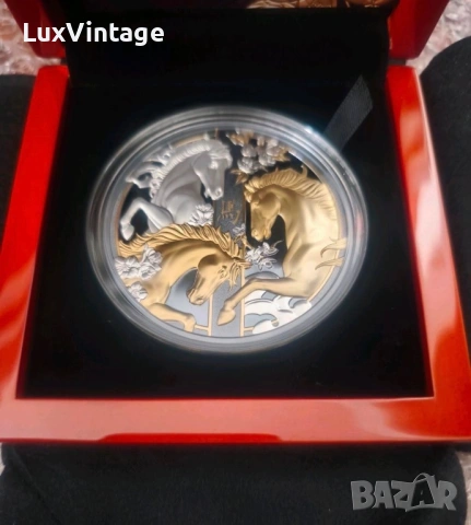 Lunar Year of the horse 5 oz сребро монета 