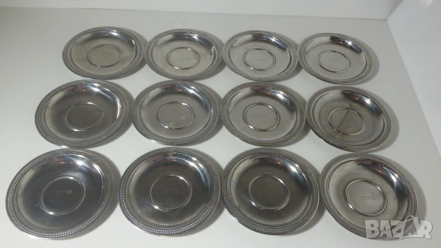 Лот 12 малки чинийки Hisar Rostfrei, снимка 4 - Чинии - 51317270