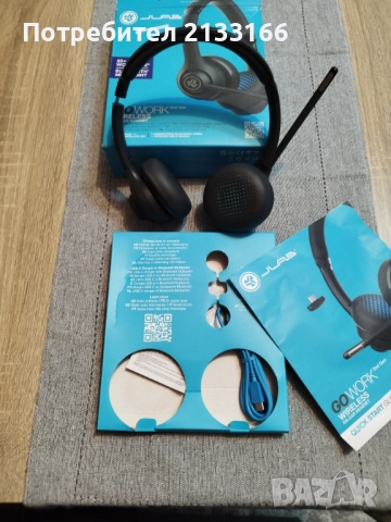 Безжични слушалки със шумопотискащ микрофон, снимка 2 - Слушалки и портативни колонки - 52354232