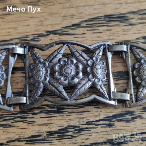 Стара сребърна гривна (134), снимка 5 - Гривни - 40764119