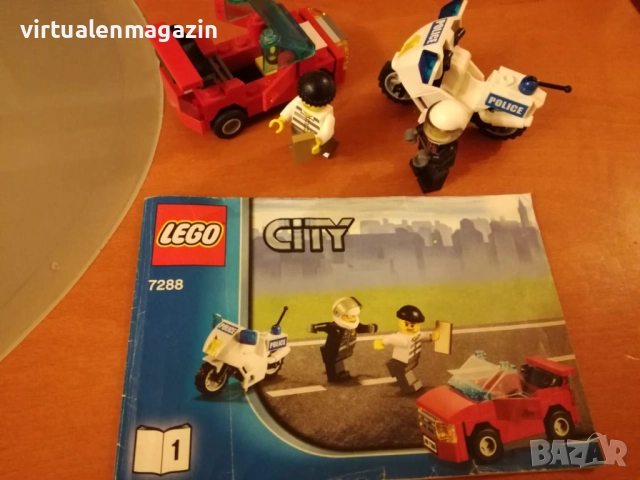 Lego мотори - оригинални Лего мотоциклети и полицай с престъпник, снимка 12 - Колекции - 28594020