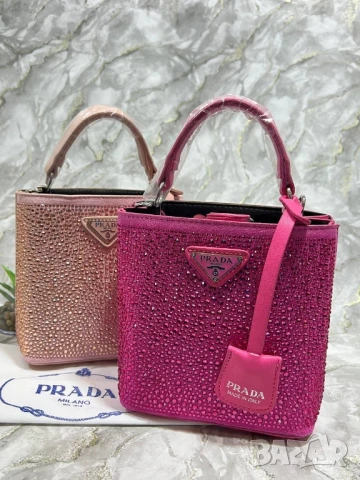 чанти с камъни prada , снимка 10 - Чанти - 50745496
