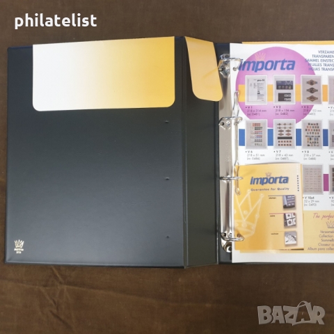Папка Importa с ENCAP листа за монети до 41мм , подходящи за нови БНБ монети - 10 лева сребърни 