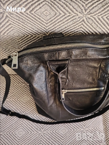 Дамска черна чанта Replay, снимка 4 - Чанти - 53798815