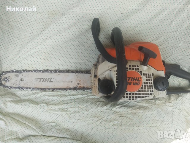 моторен трион Stihl MS180 оригинален, снимка 4 - Градинска техника - 41420276