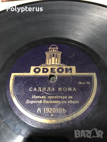 Стара българска шеллакова плоча