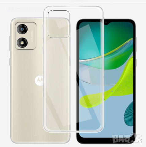Motorola E13 - Силиконов Прозрачен Кейс Гръб, снимка 1