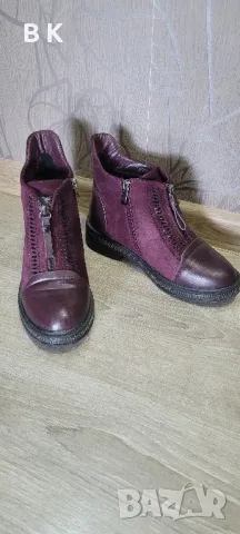 дамски боти бордо, снимка 2 - Дамски боти - 49556411