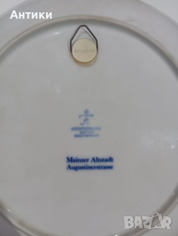 Порцеланова стара маркирана чиния за стена , снимка 7 - Декорация за дома - 52642776