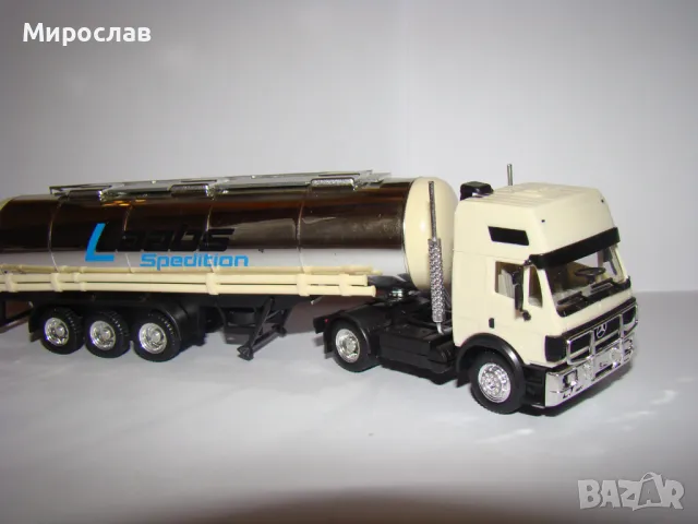HERPA H0 1/87 MERCEDES ТИР КАМИОН МОДЕЛ КОЛИЧКА ЦИСТЕРНА, снимка 5 - Колекции - 48251141