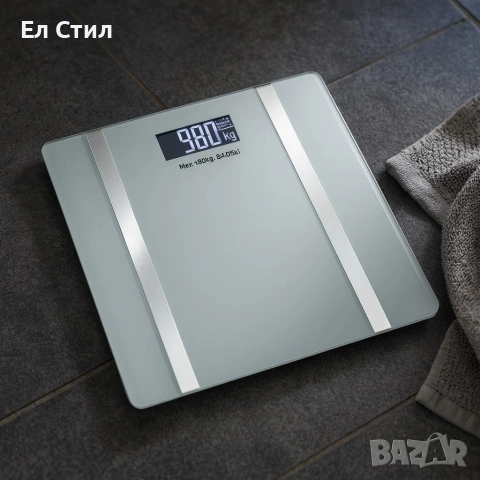 Дигитален кантар за тегло Rosberg R51650I, с Bluetooth, LCD екран, до 180кг, снимка 3 - Друга електроника - 53585885