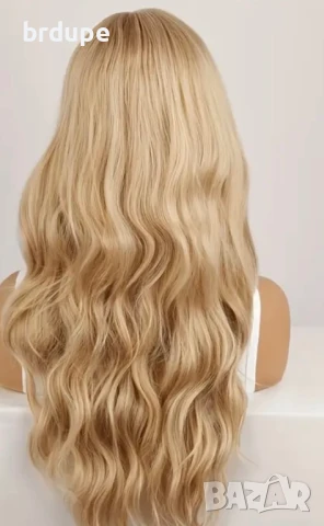 Дълга руса перука на вълни 66 см., снимка 2 - Аксесоари за коса - 51361711