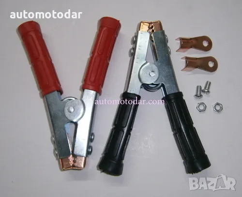 Щипки за акумулатор тип крокодил, снимка 2 - Аксесоари и консумативи - 48749948