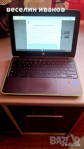 HP Chromebook 11 G5 EE, снимка 2 - Лаптопи за работа - 44601210