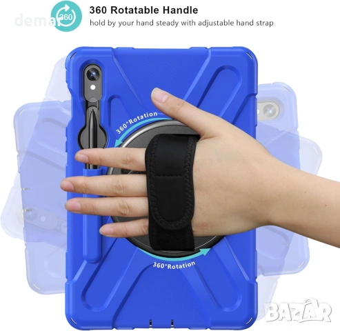 ProCase здрав калъф за Galaxy Tab S10 Lite 2025/S10 FE/S9 FE/S9/S8/S7 11", син, снимка 3 - Таблети - 53606948