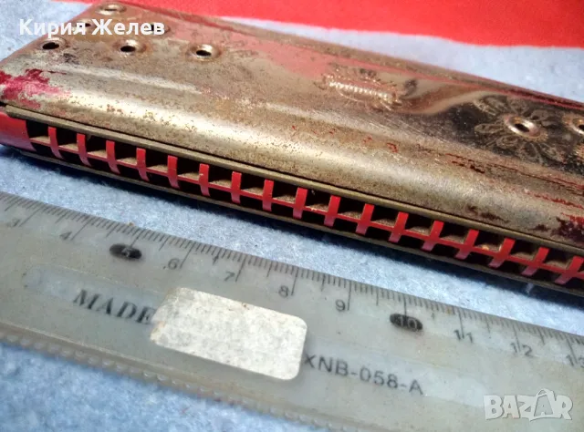 WELTMEISTER Стара НЕМСКА КОЛЕКЦИОНЕРСКА РЯДЪК МОДЕЛ УСТНА ХАРМОНИКА 47622, снимка 10 - Антикварни и старинни предмети - 47608067