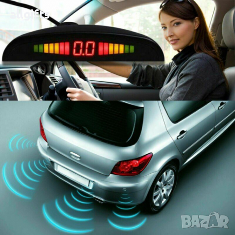 Парктроник за автомобил  с 4 сензора , LCD LED , Звуков сигнал , снимка 6 - Аксесоари и консумативи - 36167776