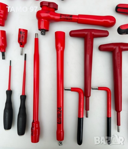 LEMP - Комплект от професионални изолирани инструмент 1000V VDE за електротехници, снимка 5 - Куфари с инструменти - 52958077