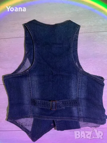 Дънкен елек, снимка 5 - Елеци - 50391062