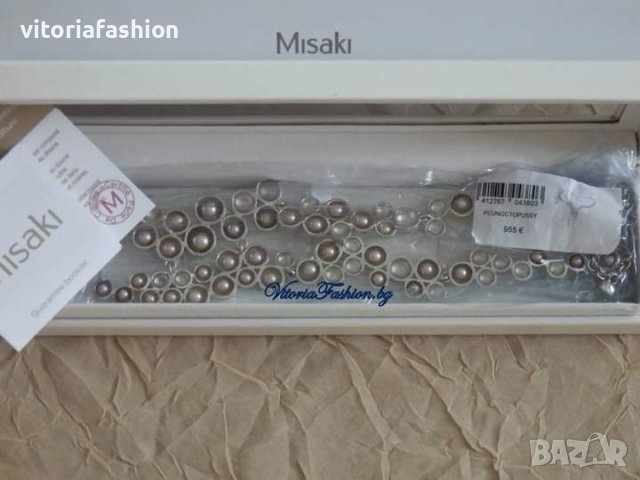 MISAKI - масивно сребърно колие с култивирани перли, най - висок клас, снимка 9 - Колиета, медальони, синджири - 44337941
