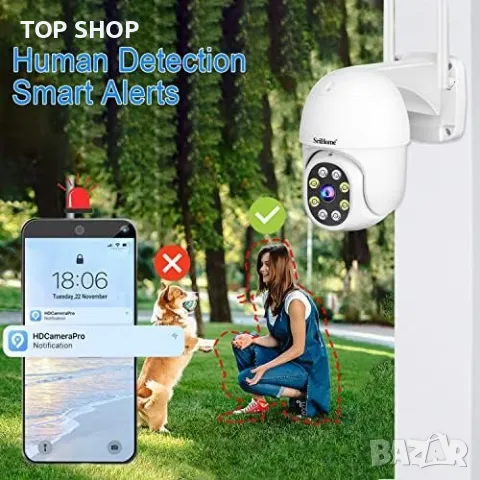 Нова Външна охранителна камера домашно видеонаблюдение Охрана, снимка 4 - Комплекти за видеонаблюдение - 49919338