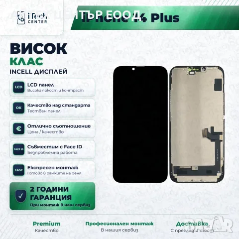 Дисплей за iPhone 14 Plus — incell, висок клас